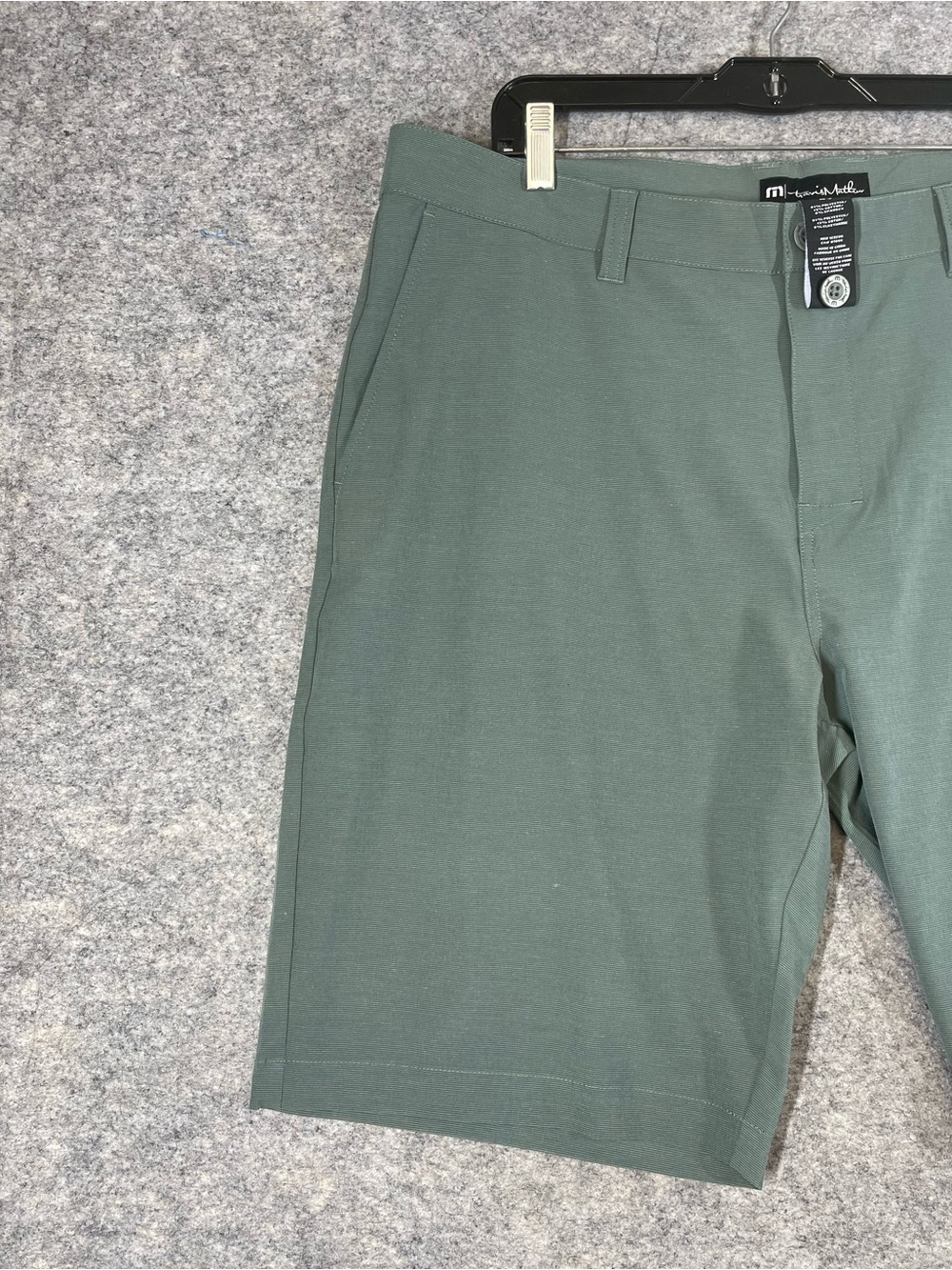 Travis Mathew Golf Shorts Green Size 40 Performance Stretch Casual Athletic - Picture 7 of 16